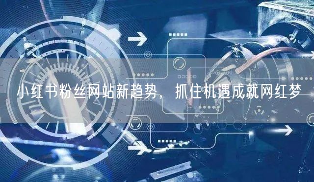 小红书粉丝网站新趋势，抓住机遇成就网红梦