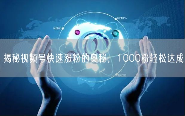 揭秘视频号快速涨粉的奥秘，1000粉轻松达成