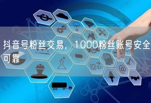 抖音号粉丝交易，1000粉丝账号安全可靠