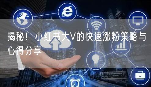 揭秘！小红书大V的快速涨粉策略与心得分享