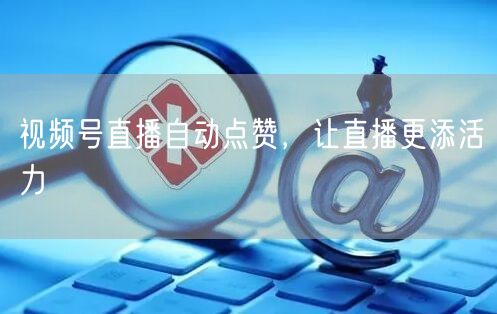 视频号直播自动点赞，让直播更添活力